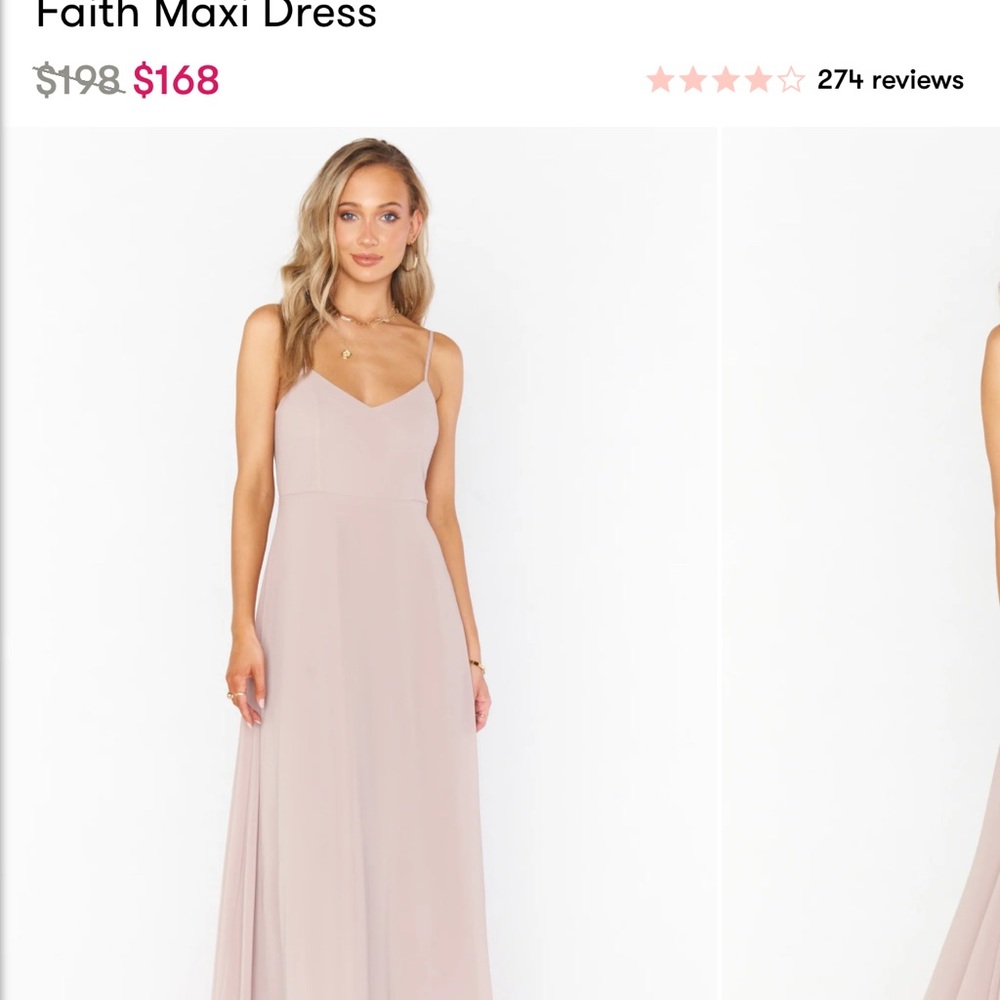 Show Me Your Mumu - Faith Maxi Dress in Soft Beige - size medium